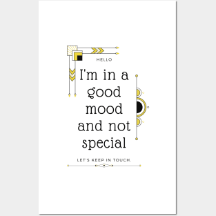 Good Mood Not Special - Funny Bad English Translation Posters and Art